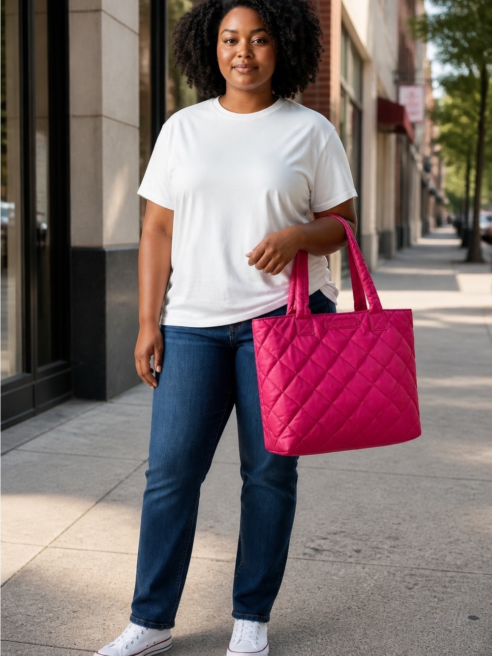 Juicy couture Quilted Hot Pink Tote Bag - EUC